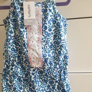 Girl Jumper Onesie Blue